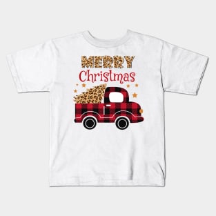 Merry Christmas Truck Kids T-Shirt